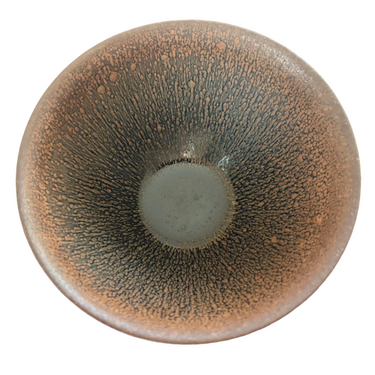 Vintage Chawan Tenmoku Hasenfell Glasur