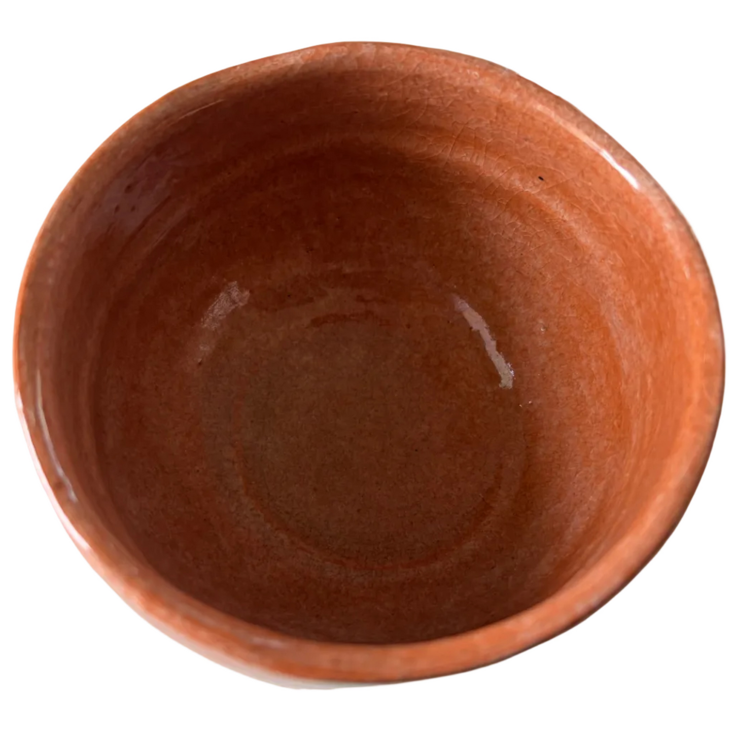 Rote klassische Raku Maru- Chawan