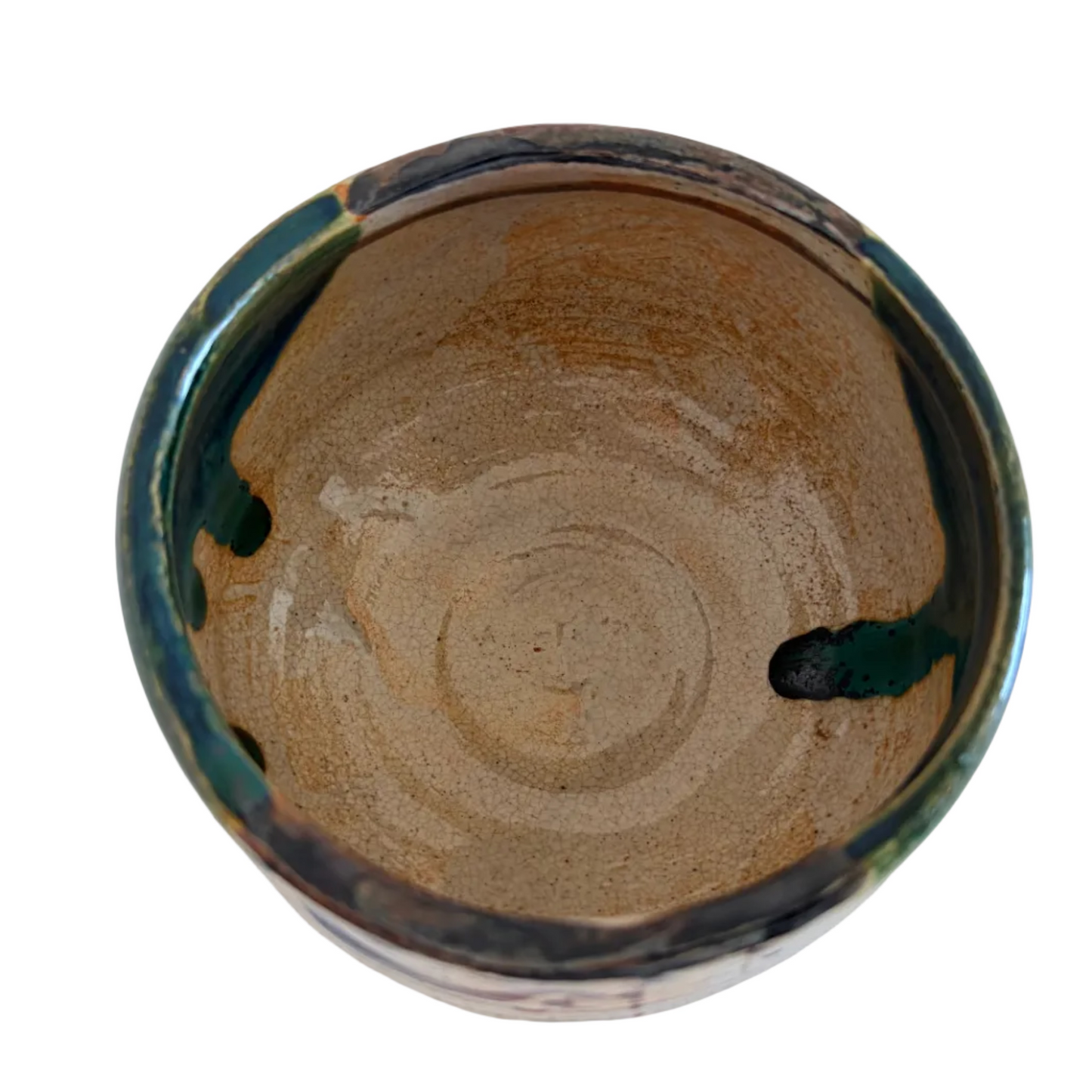Oribe Chawan mit Fenster Ranken Motiv (8)
