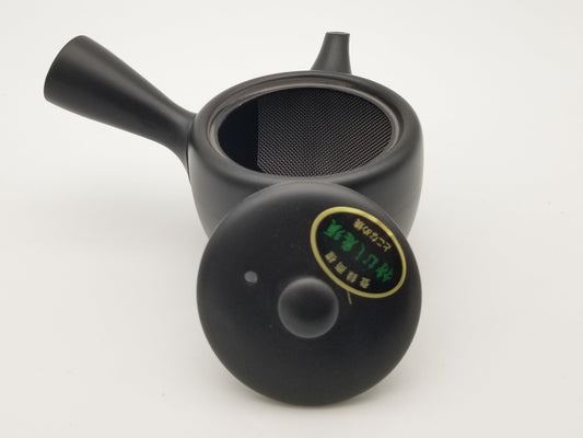 Tokoname-Yaki Kyusu schwarz