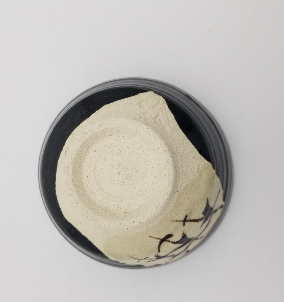 Kuro-Oribe Chawan
