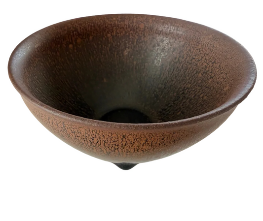 Vintage Chawan Tenmoku Hasenfell Glasur