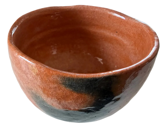 Rote klassische Raku Maru- Chawan