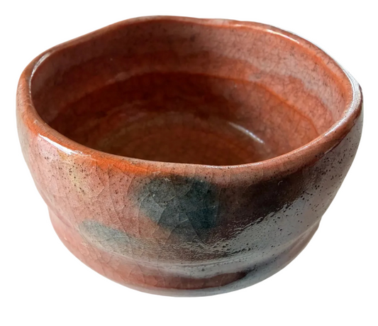 Rote klassische Raku mit Patina - Chawan