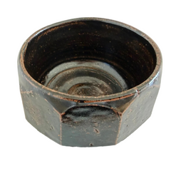 Vintage Chawan Oilspot Glaze faceted (2)