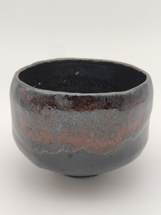 Vintage Raku Chawan Farbverlauf