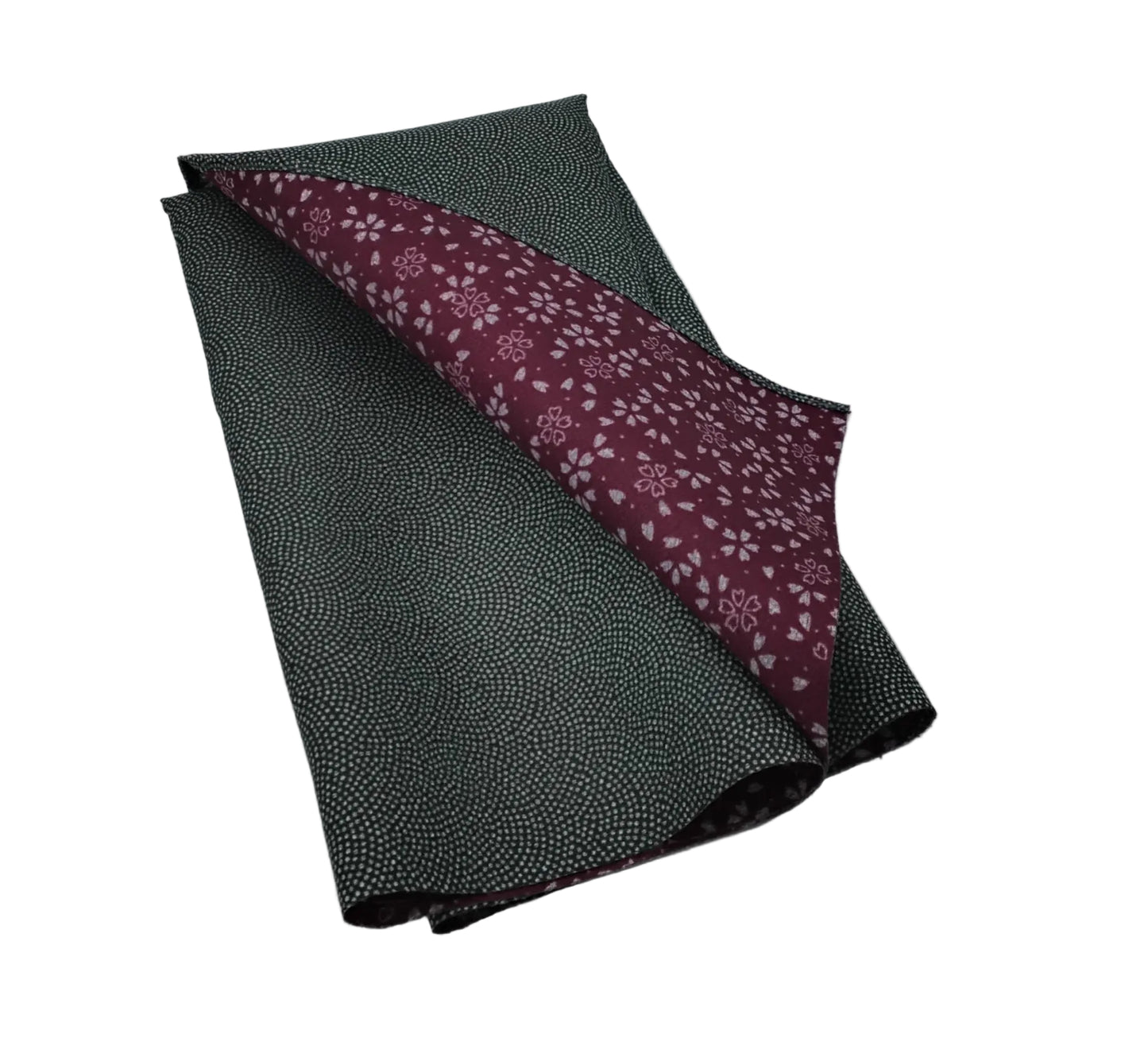 Furoshiki grün/weinrot