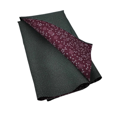 Furoshiki grün/weinrot